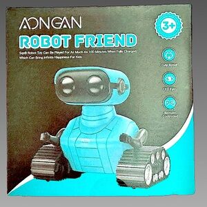 NWT small toy robot with remote control & multiple functions